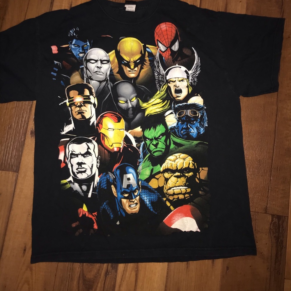 Vintage y2k marvel shirt